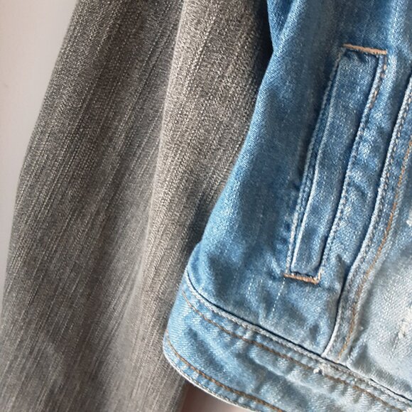 W118 by Walter Baker Distressed Jean Jacket Size Small - Picture 6 of 14